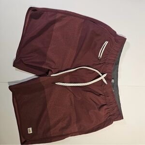 Vuori Men's Maroon Athletic Shorts